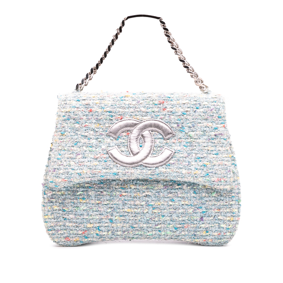 Pre-Loved Chanel CC Confetti Tweed Flap - Picture 1 of 11